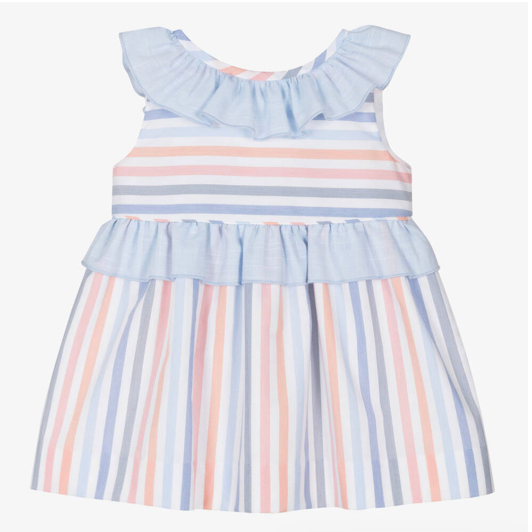 Baby blue and hot sale white striped dress