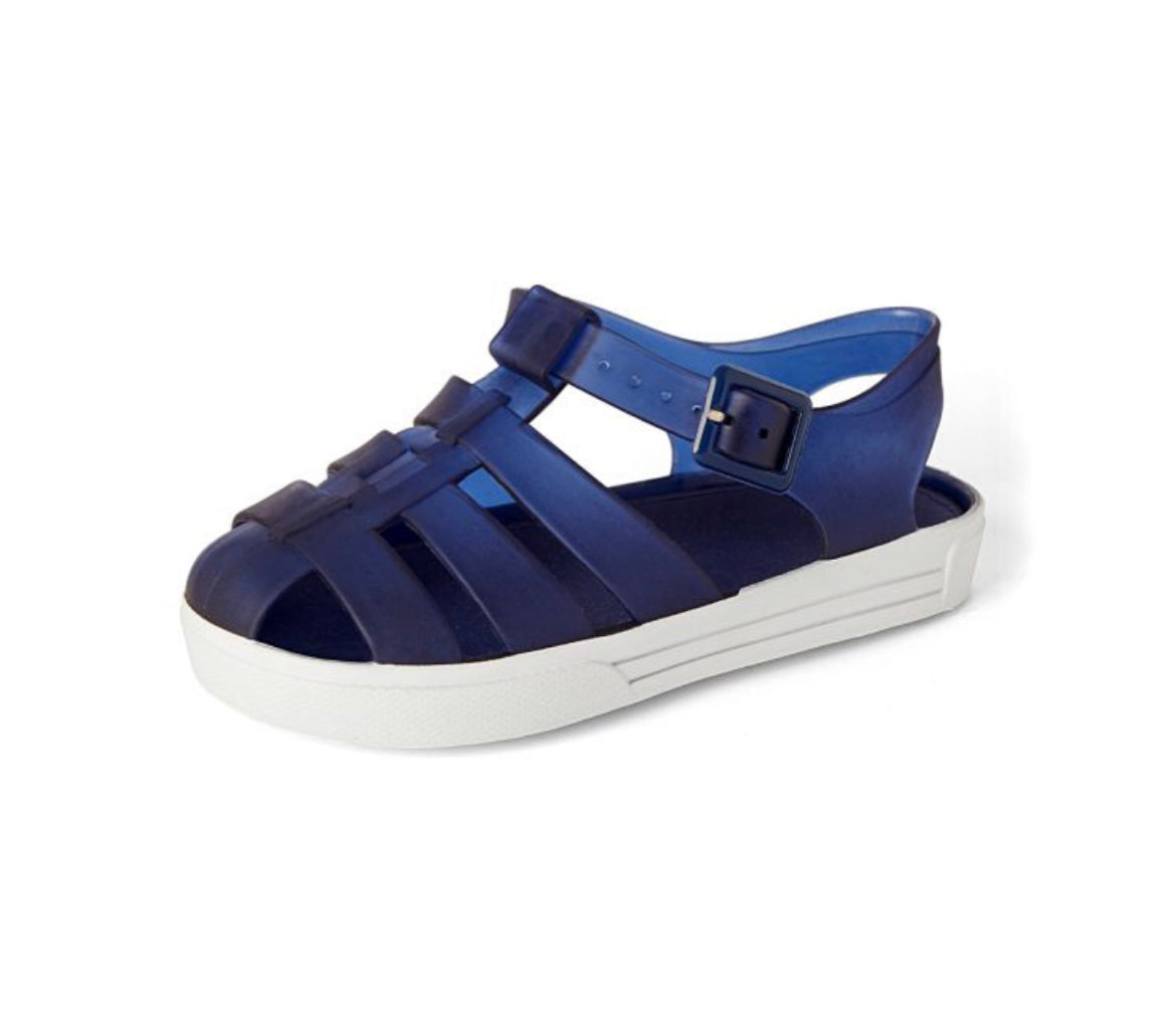 Boys Navy Jelly Sandals Little Darlings Closet