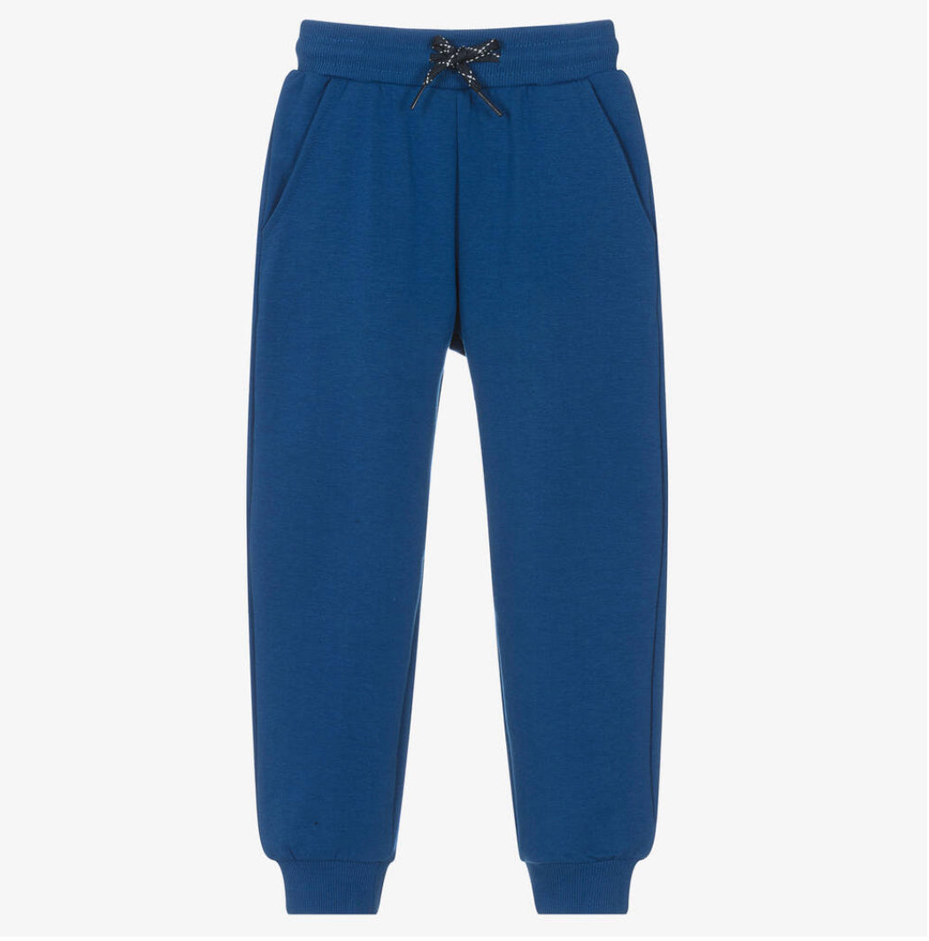 Mayoral Boys Blue Cotton Joggers