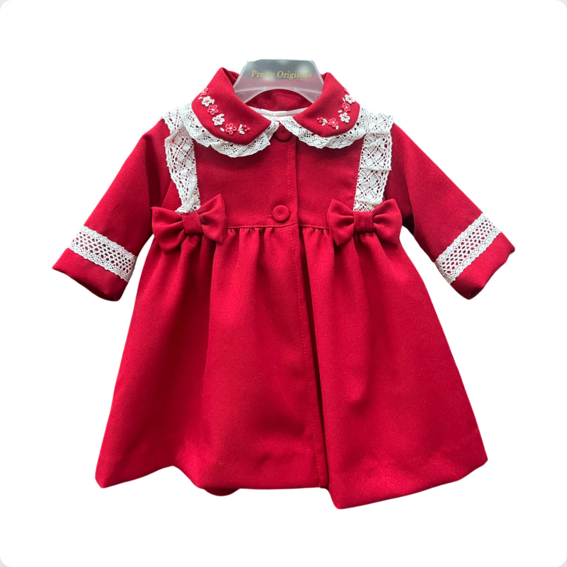 Baby girl red coat best sale and hat