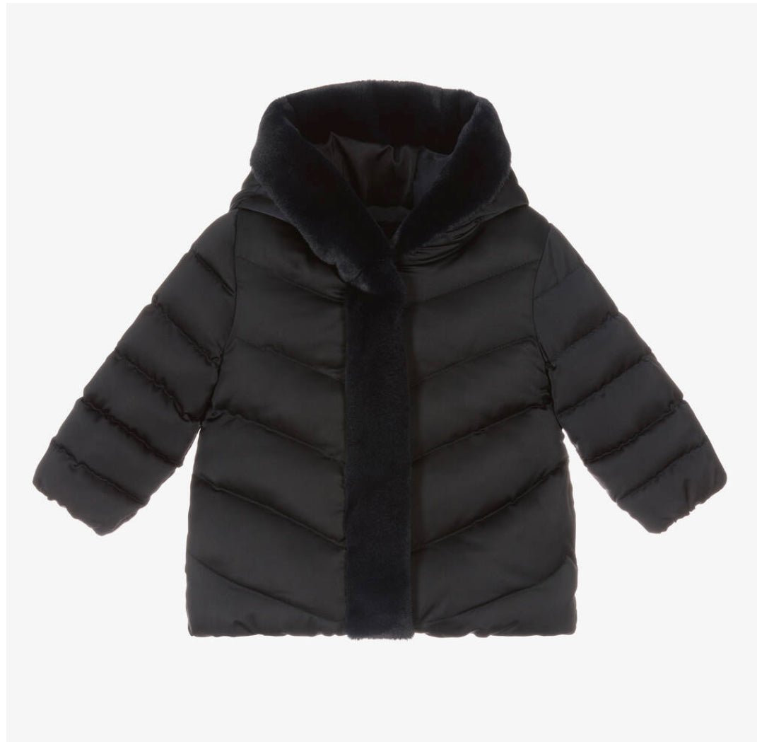 Baby girl 2024 navy coat