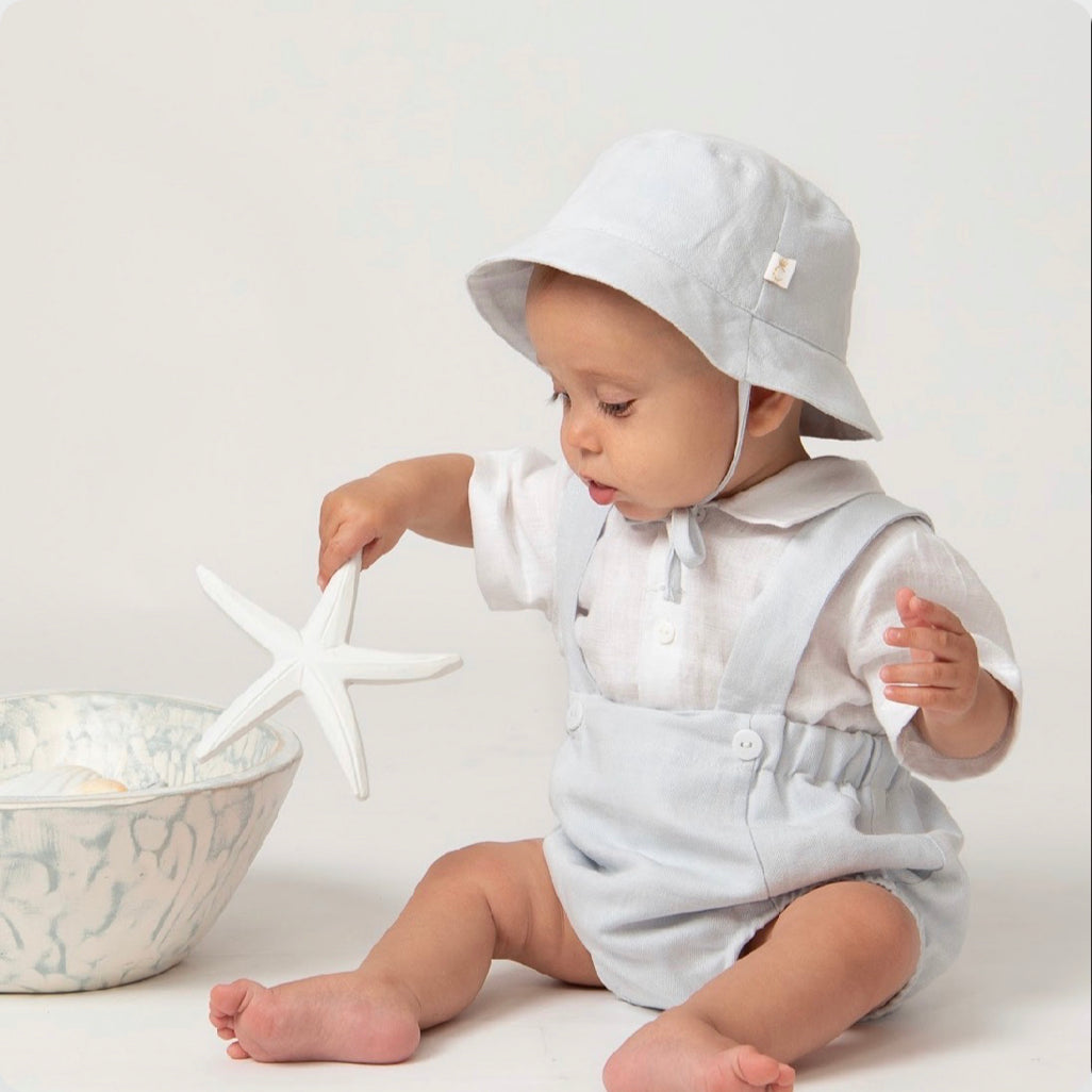 Baby boy white store bucket hat