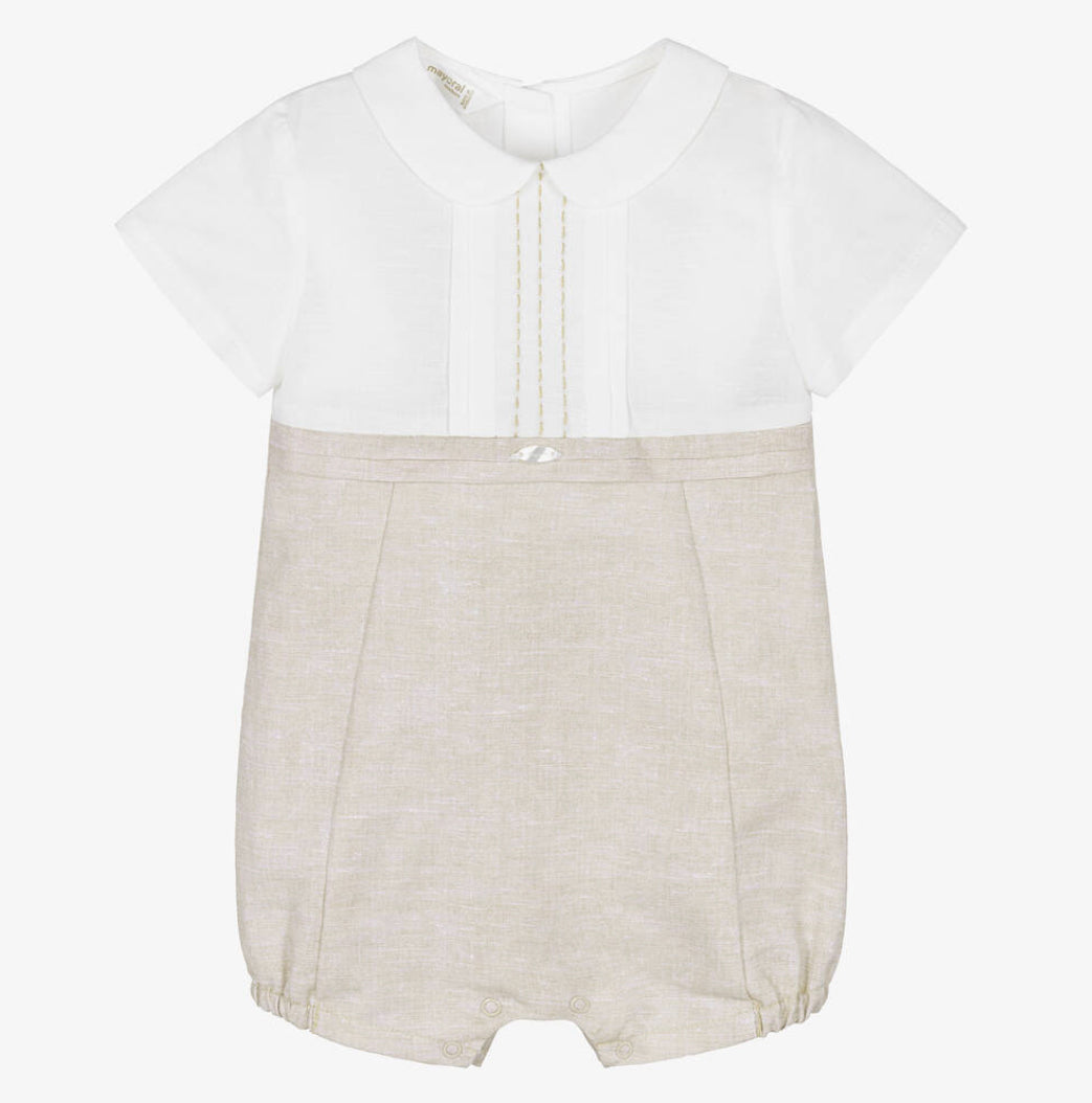 Linen best sale romper baby