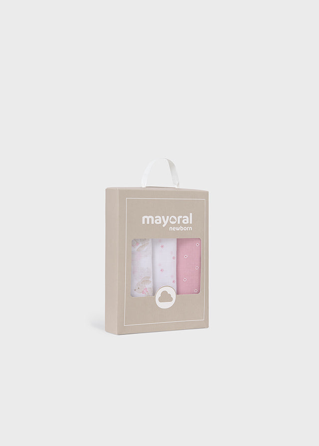 Mayoral Baby Girl Pink Cotton Muslins