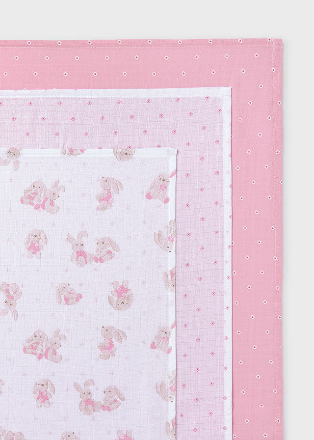 Mayoral Baby Girl Pink Cotton Muslins