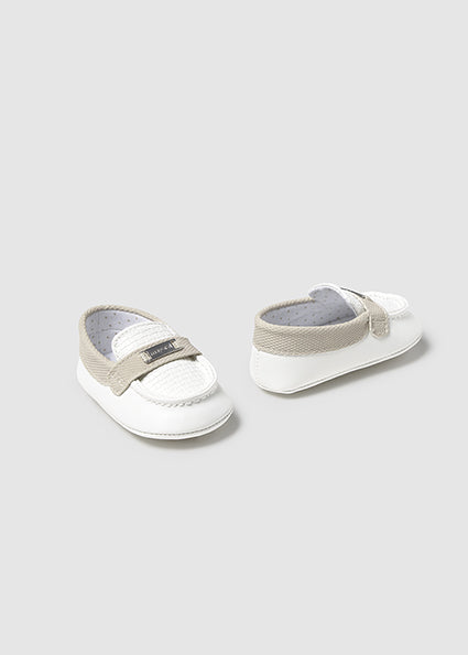 Mayoral Baby Boy Ivory & Beige Loafers