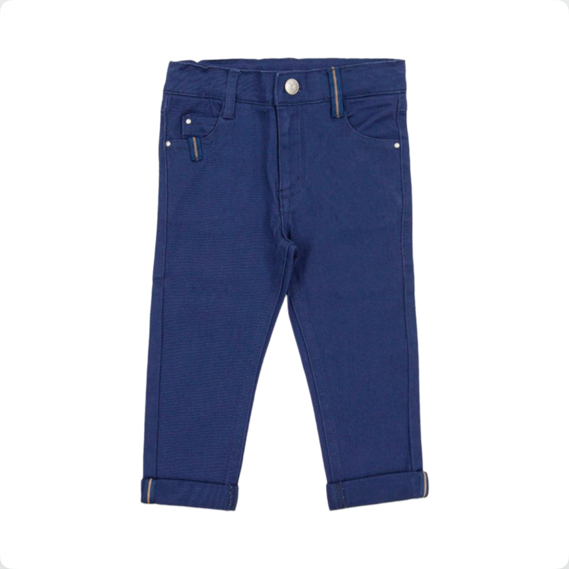 Tutto Piccolo Boys Blue Cotton Shirt & Trousers Set