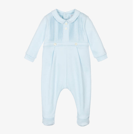 Emile et Rose Jimmy Baby Boy Blue Cotton Babygrow