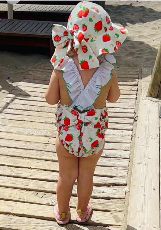 Meraki Girls Strawberry Print Sunhat