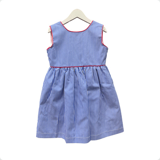 Meraki Girls Blue Stripe Dress