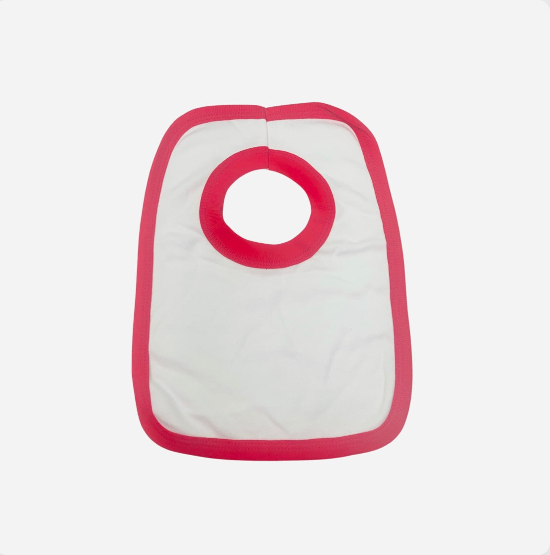 Pack of 3 Red & White Cotton Baby Bibs