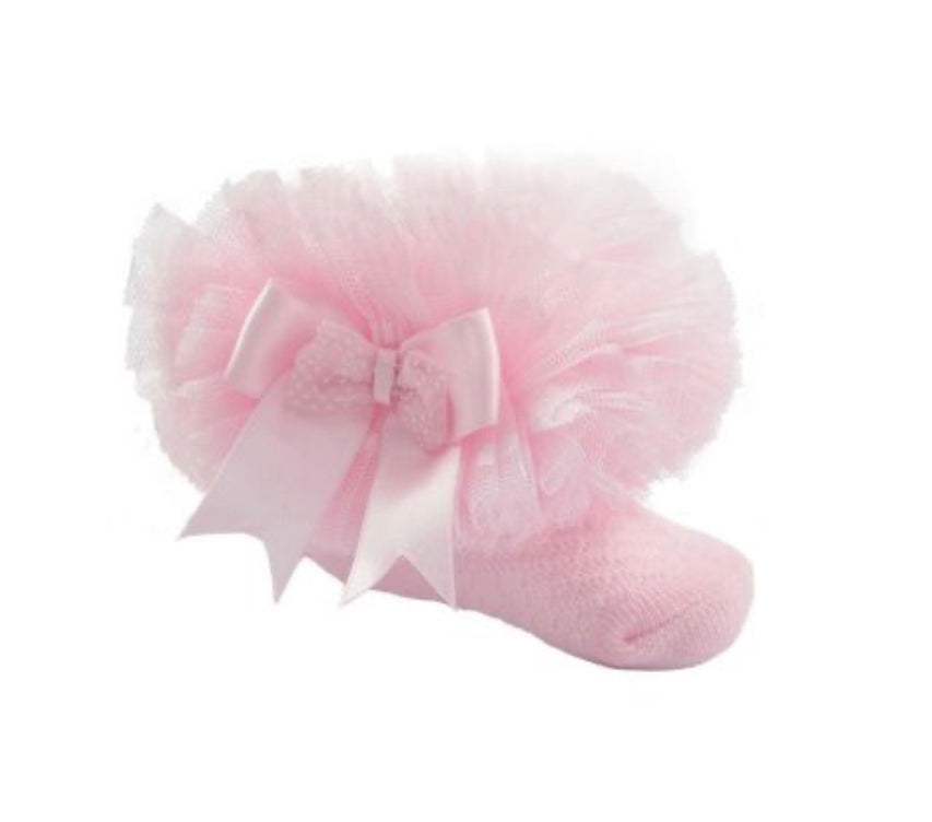 Baby Girl Pink Tutu Ankle Socks