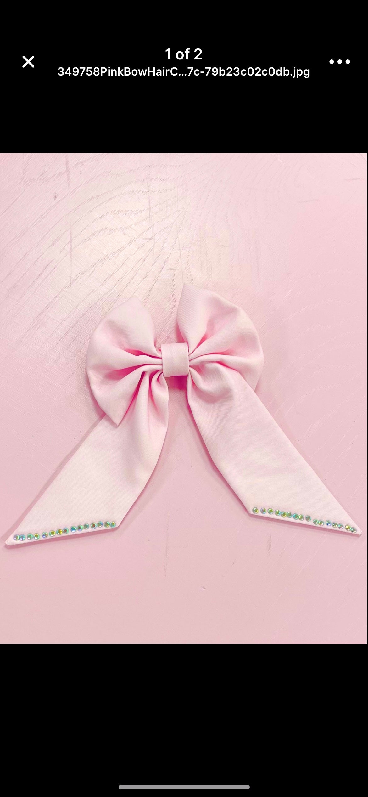 Caramelo Kids Girls Pink  Hair Bow with Clip 349758