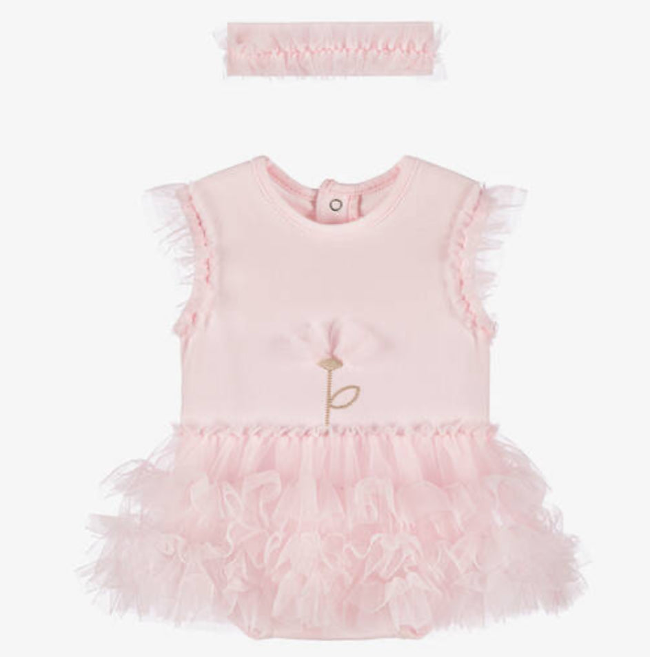 Mayoral Baby Girl Pink Tutu Dress Set