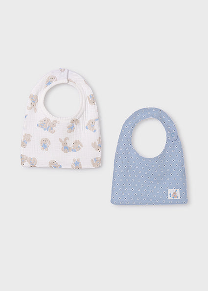 Mayoral Baby Boy Bunny Print Bib Set