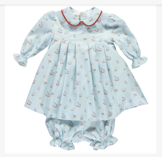 D.O.T. Girls Rocking Horse Print Dress & Pants