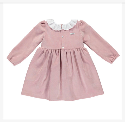 DOT Pink Needlecord Girls Dress