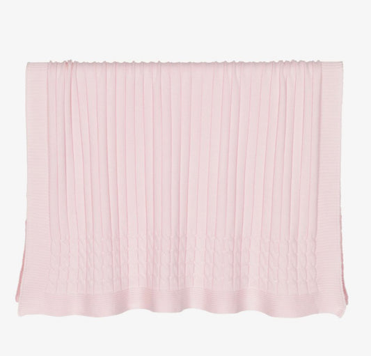 Emile et Rose Baby Girl Pink Knitted Blanket