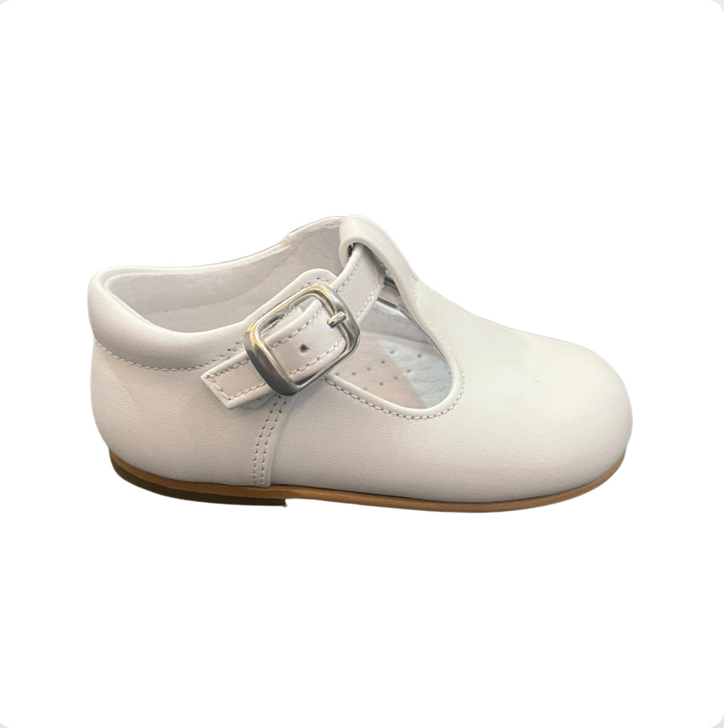 Boys white clearance t bar shoes